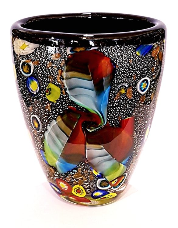 Vaso con avventurina e murrine