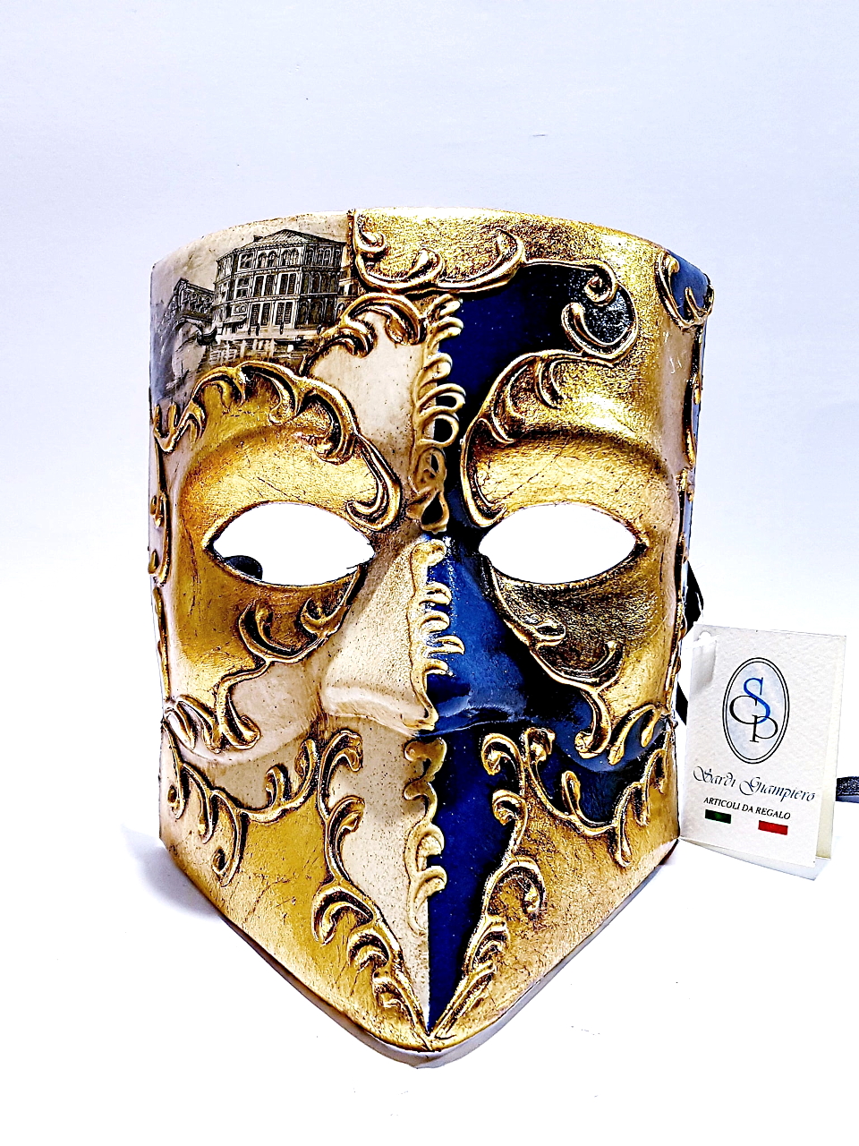 Maschera colombina bastone — Venturini Souvenirs - Vetro di Murano e  Souvenirs