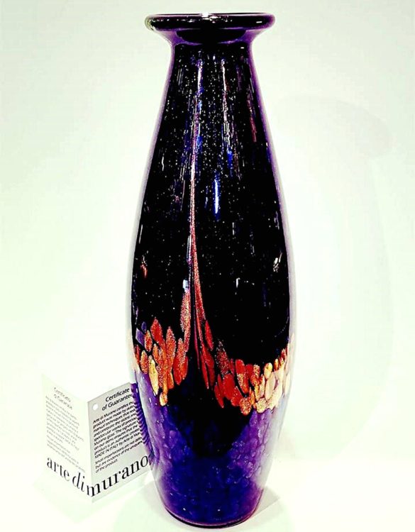 Vaso a cono vetro avventurina