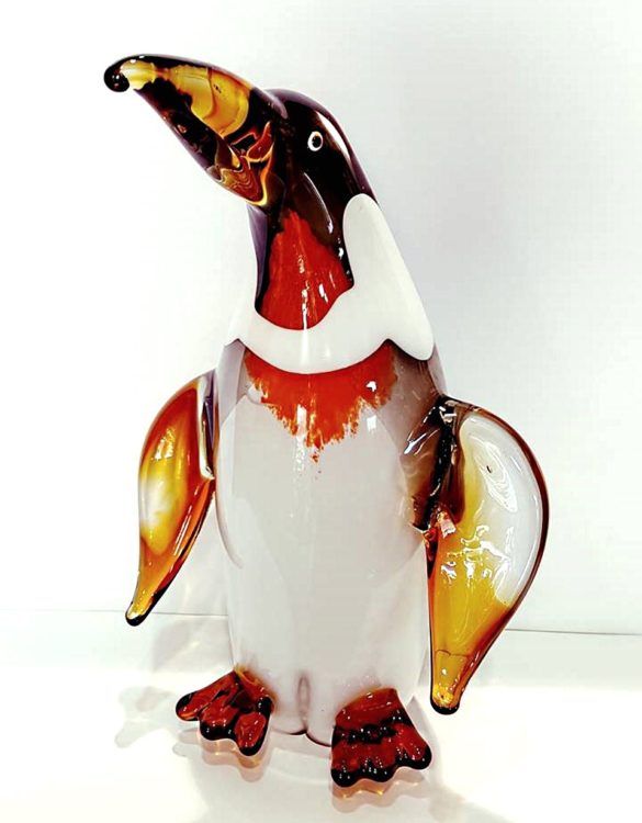 Pinguino grande vetro murano