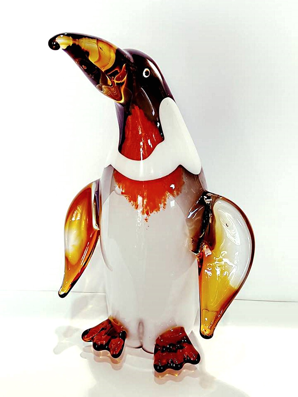 Pinguino grande vetro murano