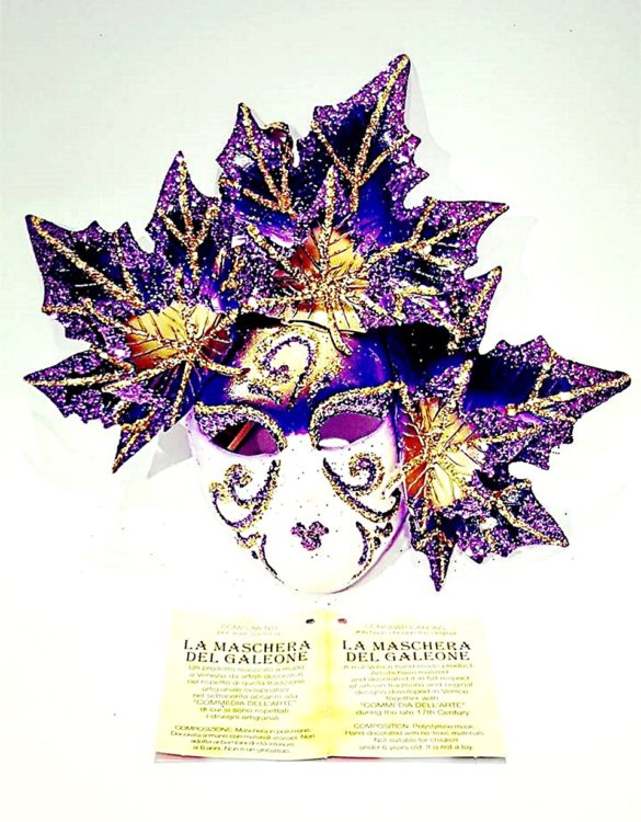 Maschera veneziana fico autunno cm 10