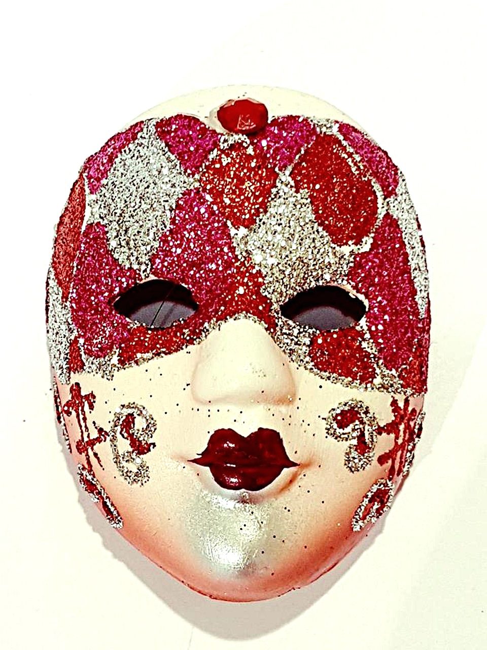 Maschera veneziana volto ceramica