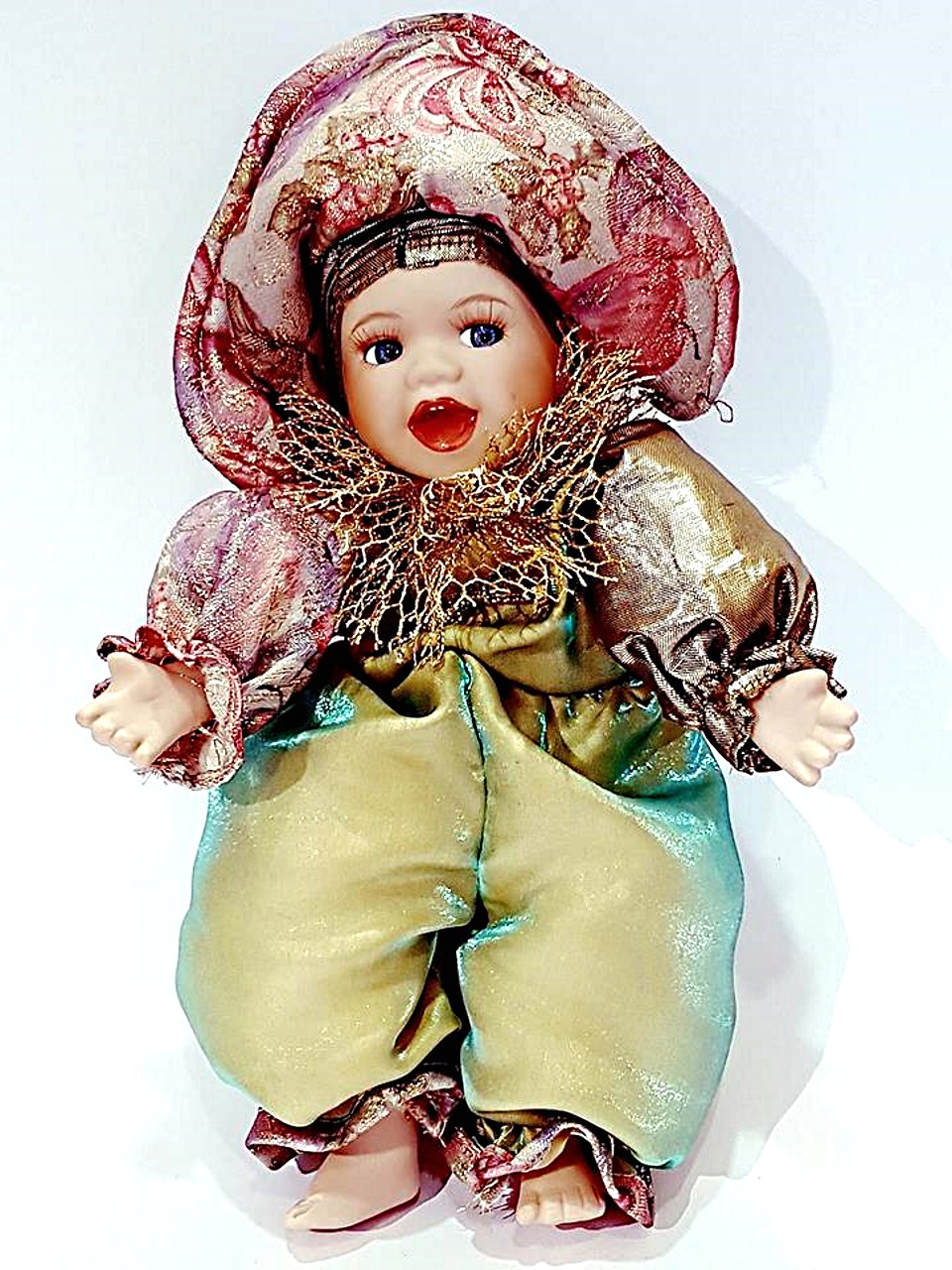 Bambola veneziana rosa
