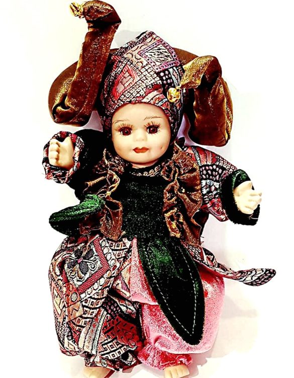 Bambola veneziana turchese