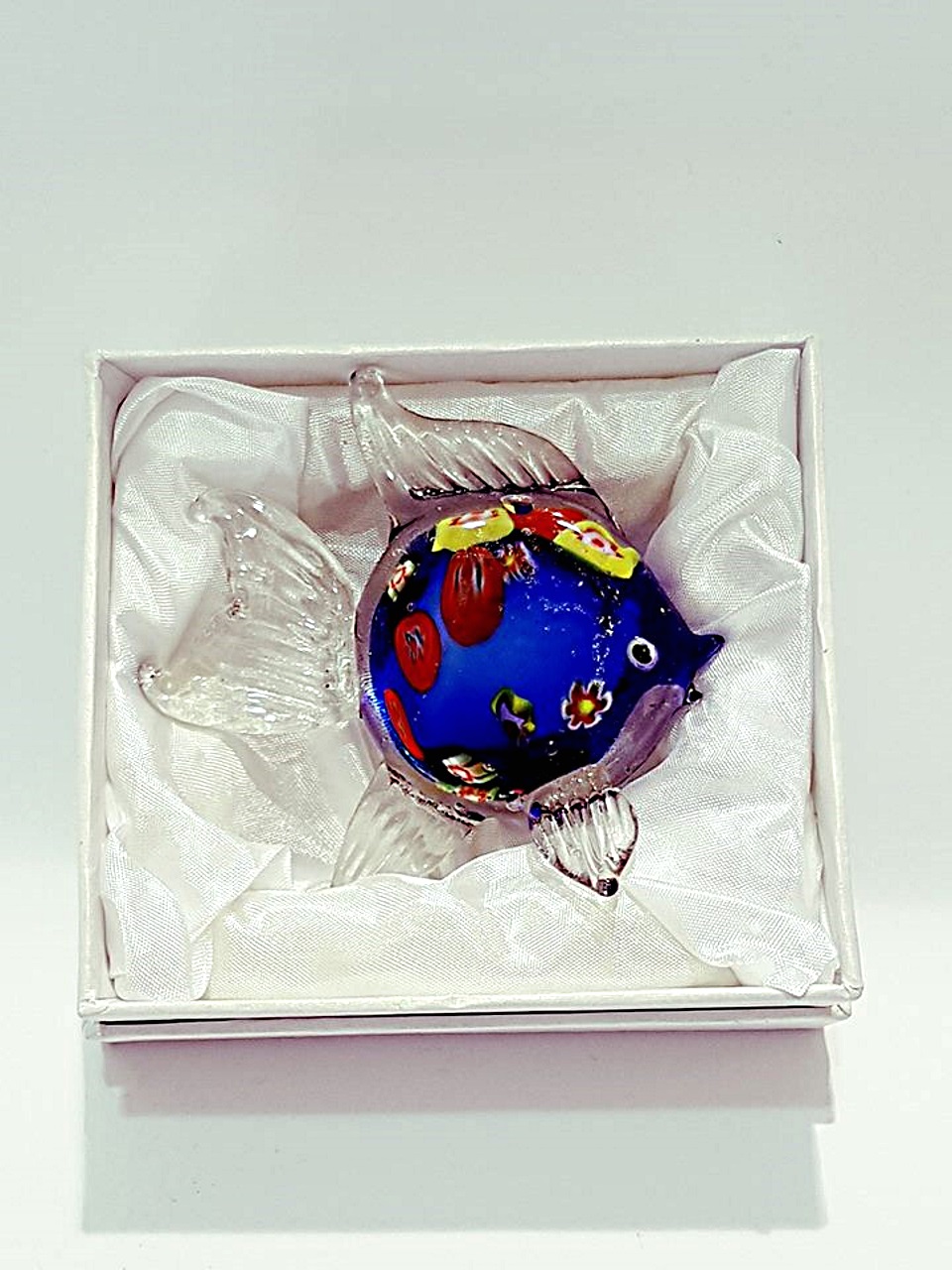 Animale Pesce Piatto Vetro A Lume Venturini Souvenirs Vetro Di
