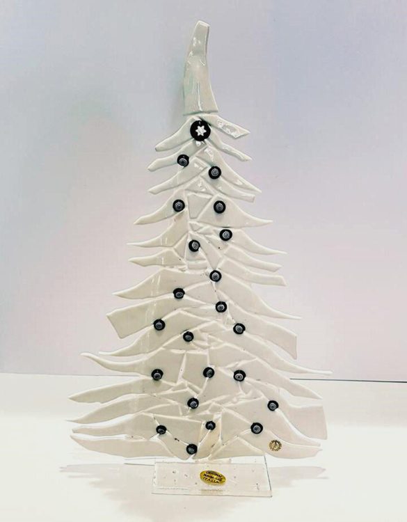 Albero di natale con murrina bianco