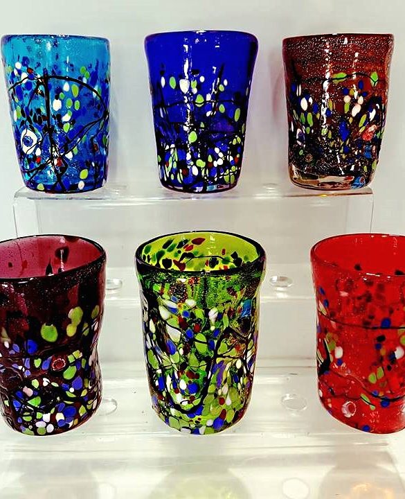 Bicchieri confezioni da 6 pezzi vetro veneziano