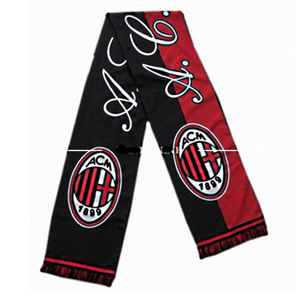 Sciarpa ufficiale Milan polyestere — Venturini Souvenirs - Vetro di Murano  e Souvenirs