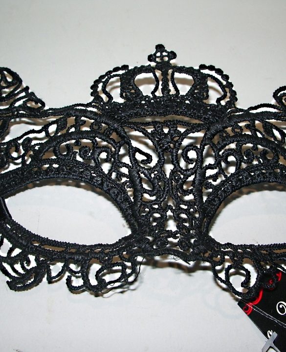 Maschera merletto veneziana corona
