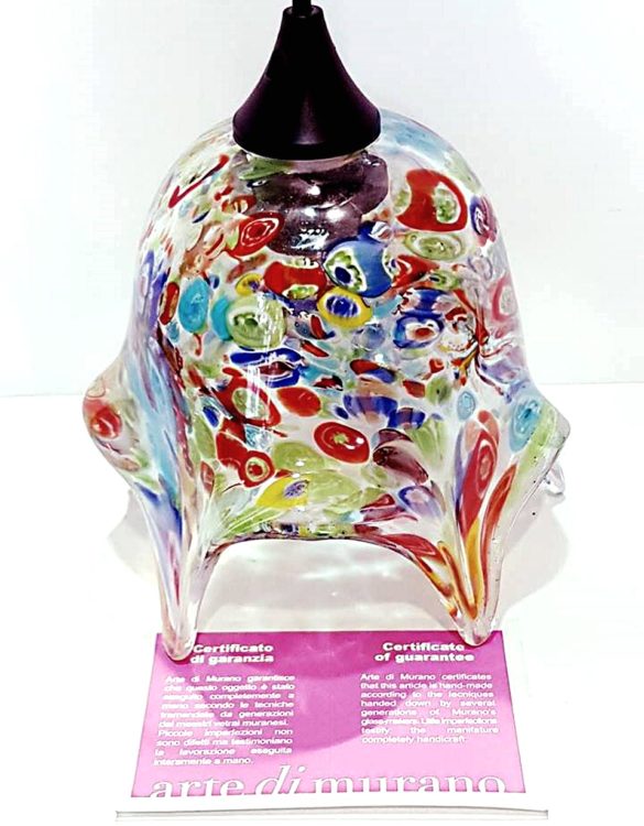 Lampada fazzoletto murrina millefiori