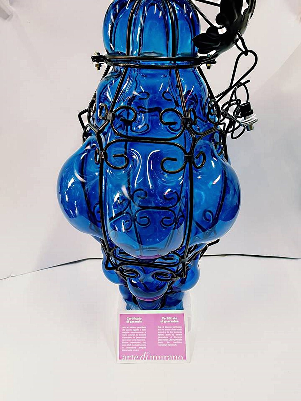 Lanterna veneziana cm 50 blu