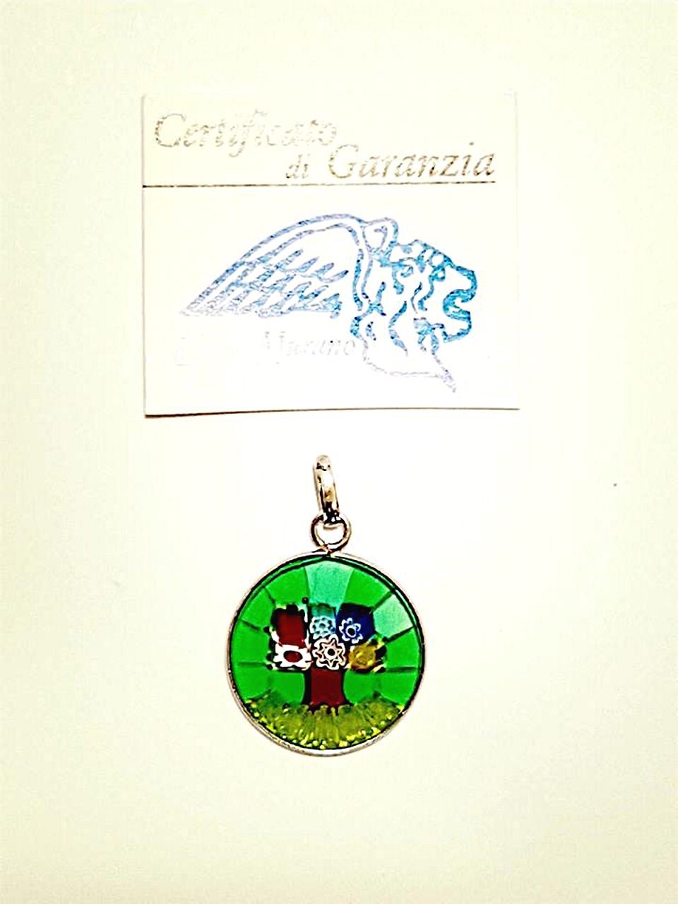 Pendaglio murrina in vetro di murano albero della vita