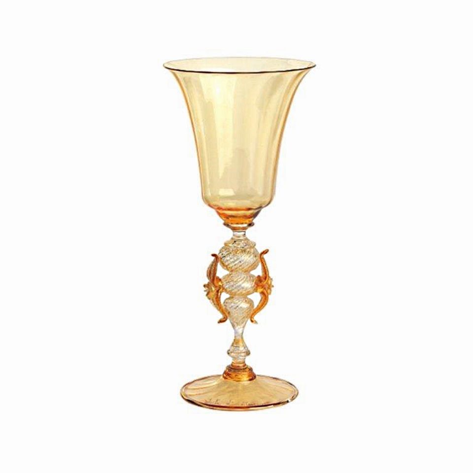 Bicchiere tipetto vetro di Murano oro