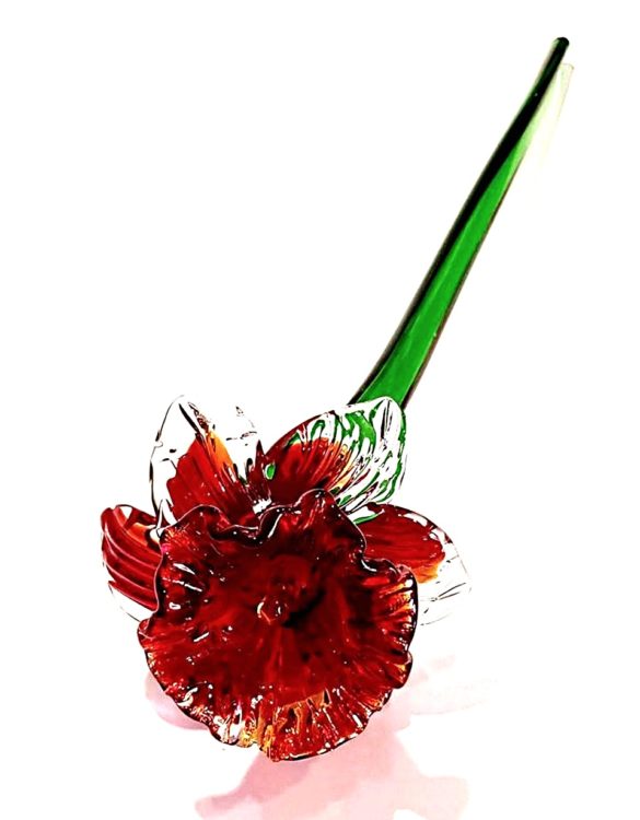 Fiore di vetro di murano garofano