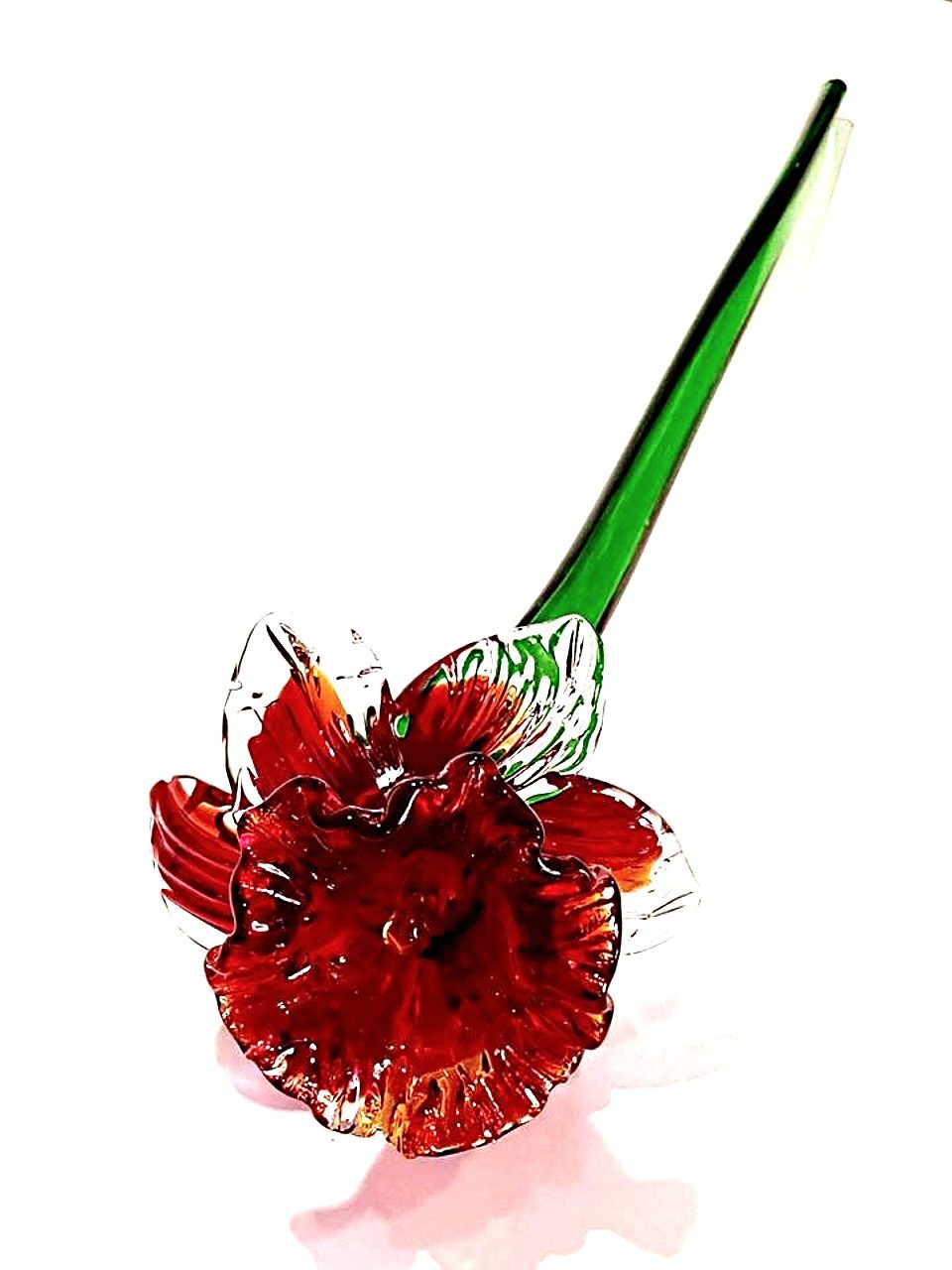 Fiore di vetro di murano garofano