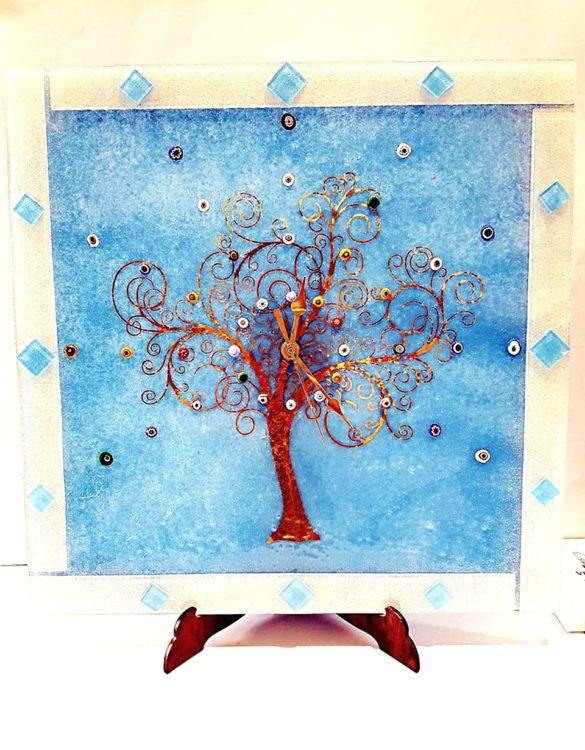 Orologio da muro celeste albero della vita