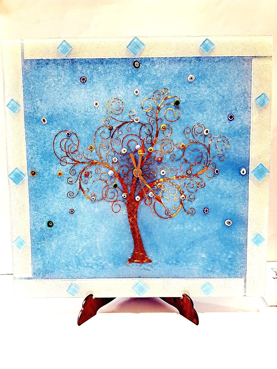 Orologio da muro celeste albero della vita