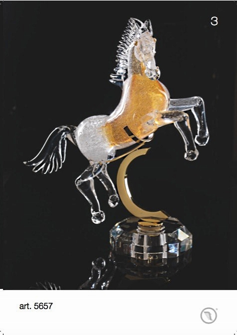 Cavallo con bolle colorato con base e appoggio