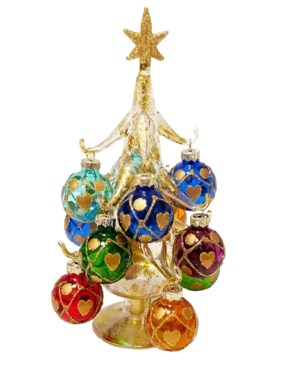 Albero di Natale in vetro soffiato h.20