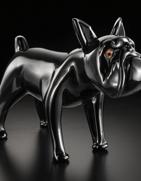 Bulldog in vetro di Murano