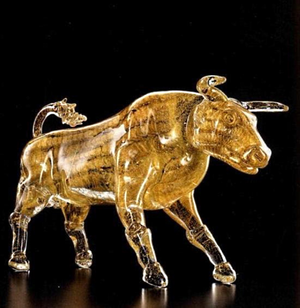 Toro con il vetro di Murano — Venturini Souvenirs - Vetro di Murano e  Souvenirs