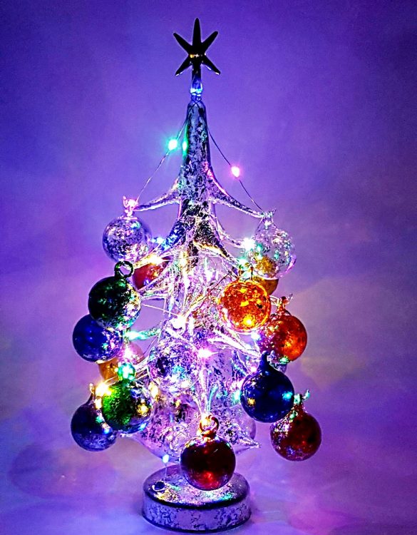 Albero di vetro per arredamento interni