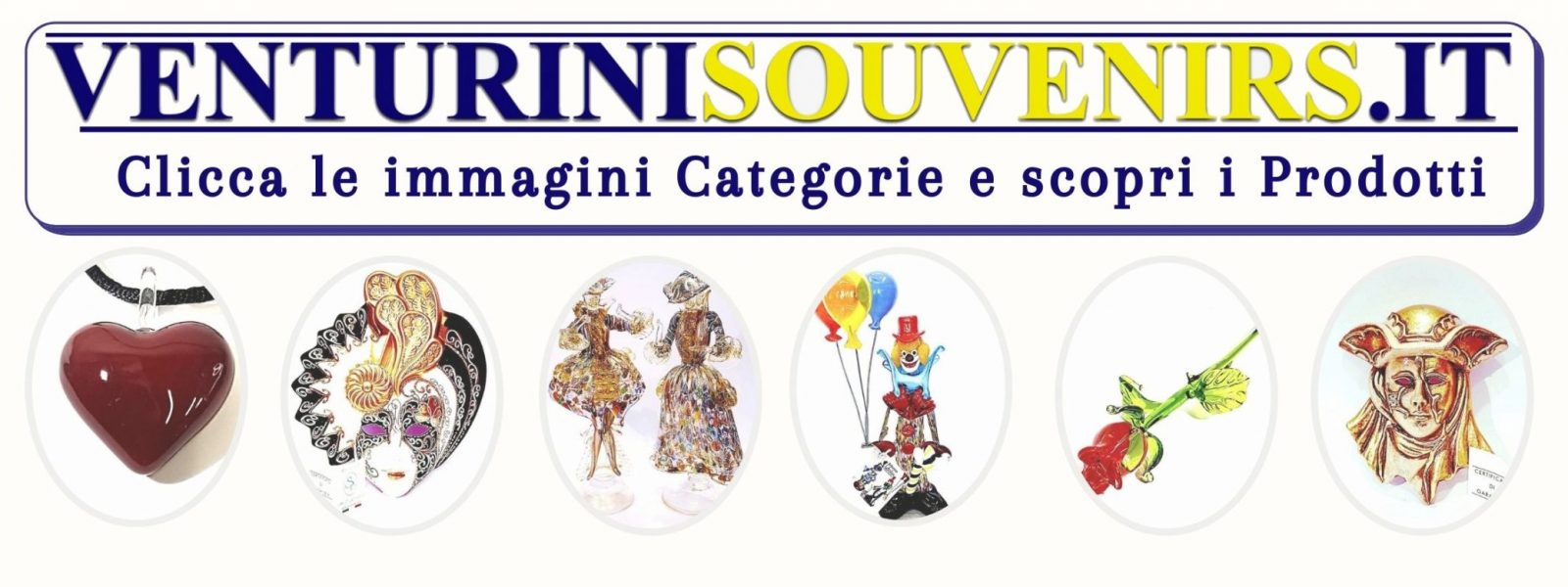 Venturini Souvenirs Banner - Articoli in vetro di Murano